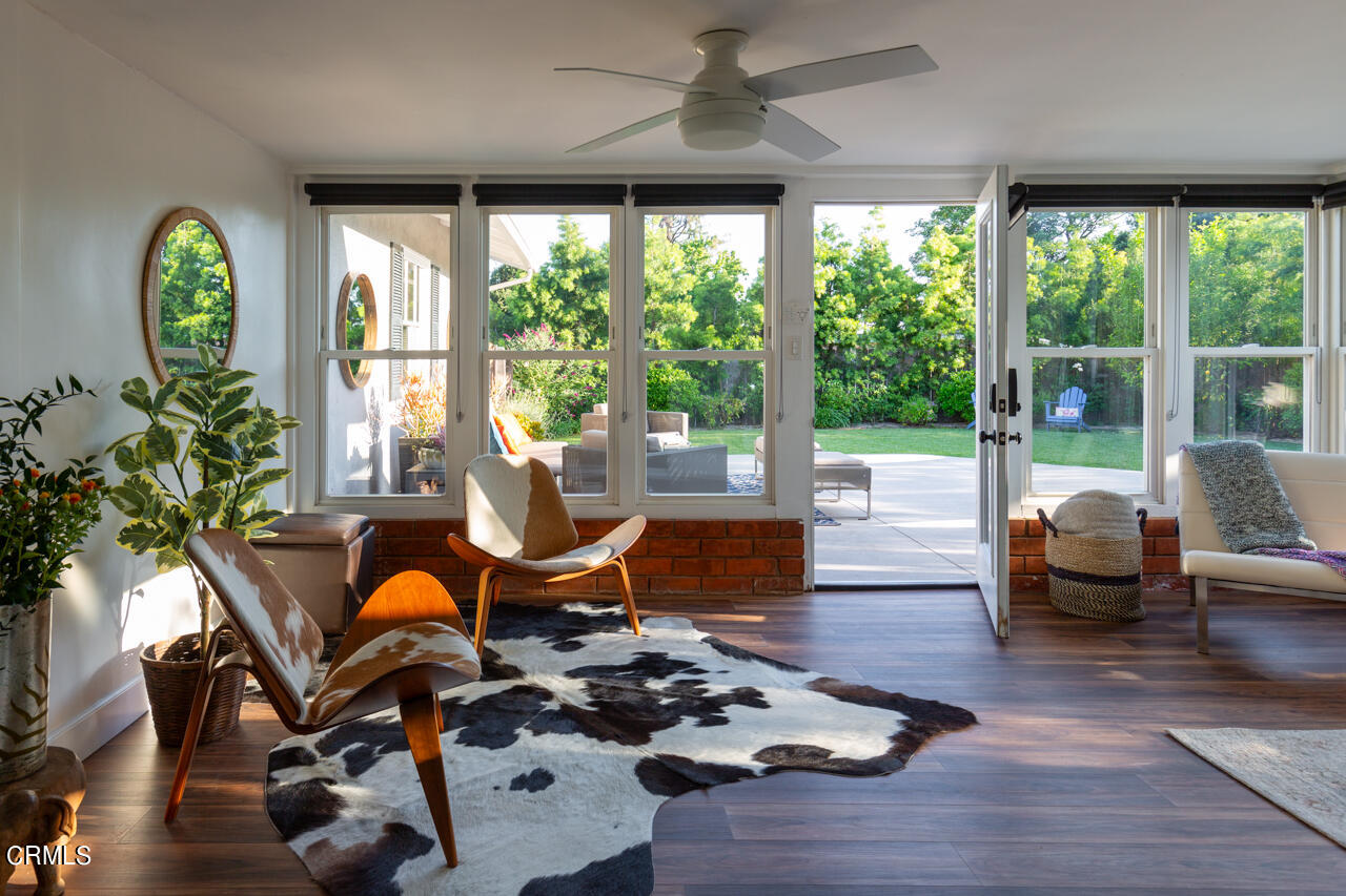 4105 Aralia Road Altadena, CA 91001 - Photo 25 of 41 a living room with patio furniture and a large window