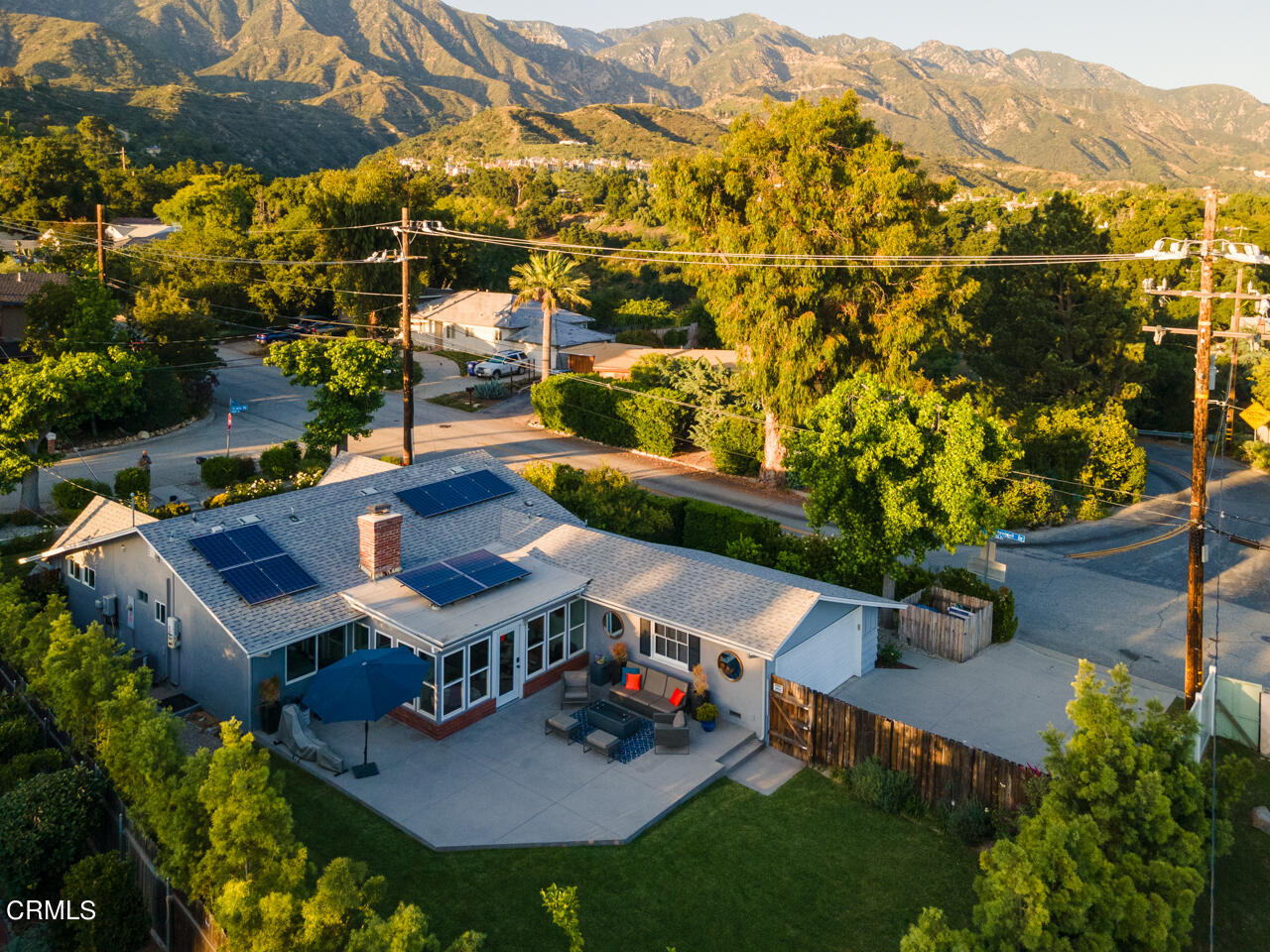 4105 Aralia Road Altadena, CA 91001 - Photo 40 of 41 an aerial view of a house with a garden and sitting area