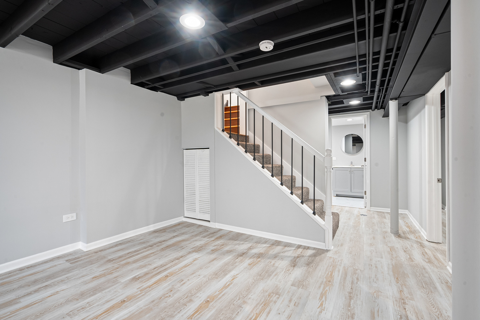 604 Dodge Avenue Evanston, IL 60202 - Photo 20 of 26 a view of staircase with wooden floor