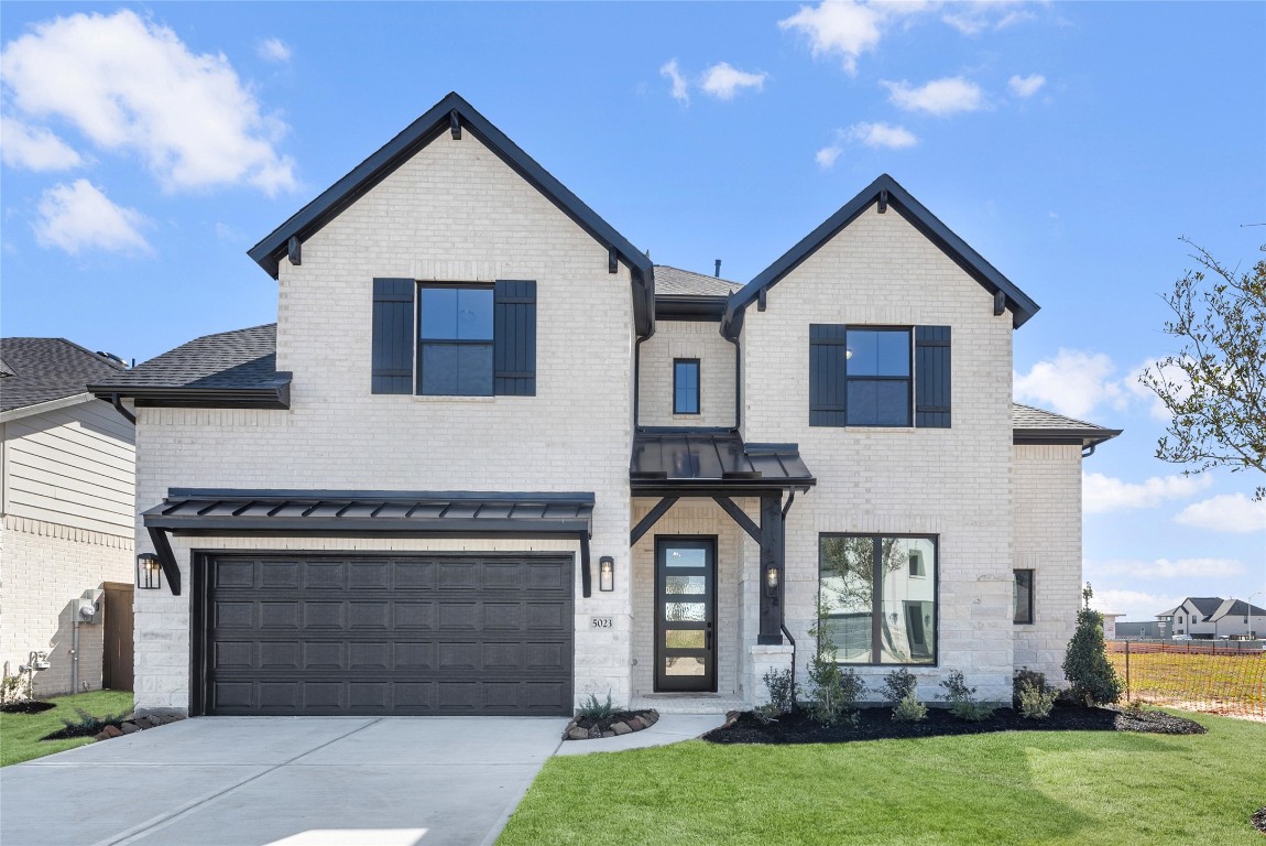 Move in ready. Westin Homes *New Construction* Preston IX Plan. Grass is digitally enhanced.