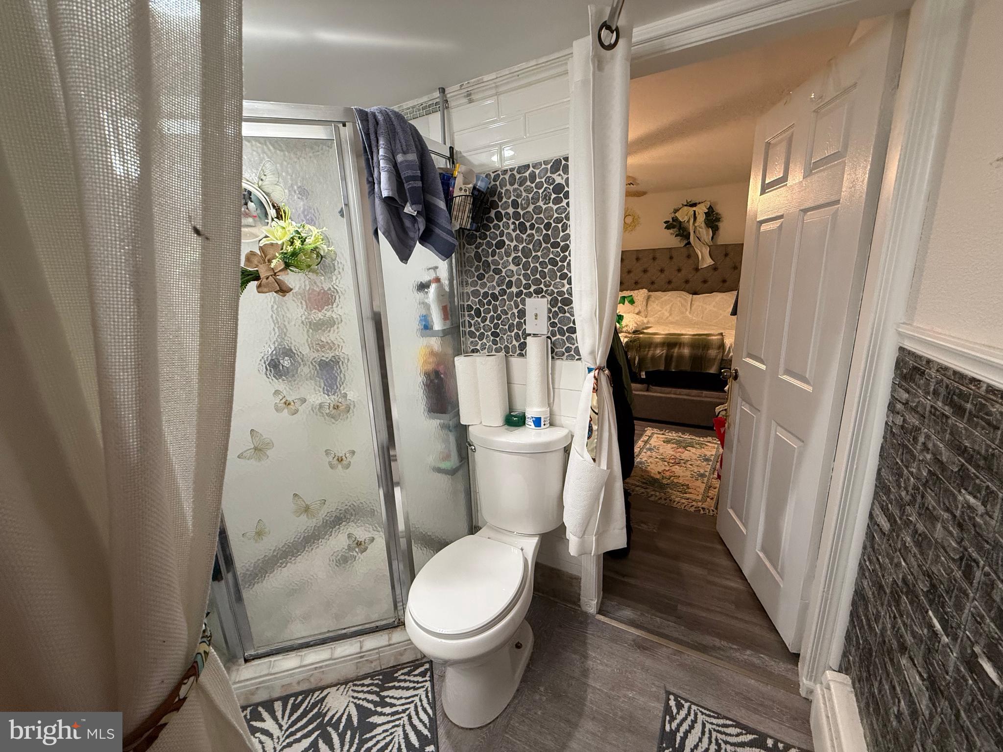 305 Lincoln Avenue Maple Shade, NJ 08052 - Photo 16 of 23 a bathroom with a toilet and a shower