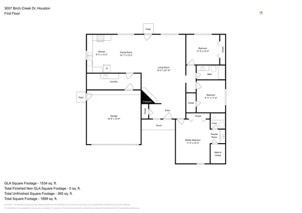 $1,825 | 3007 Birch Creek Drive, Houston, TX 77339