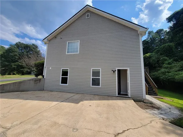 a front view of house