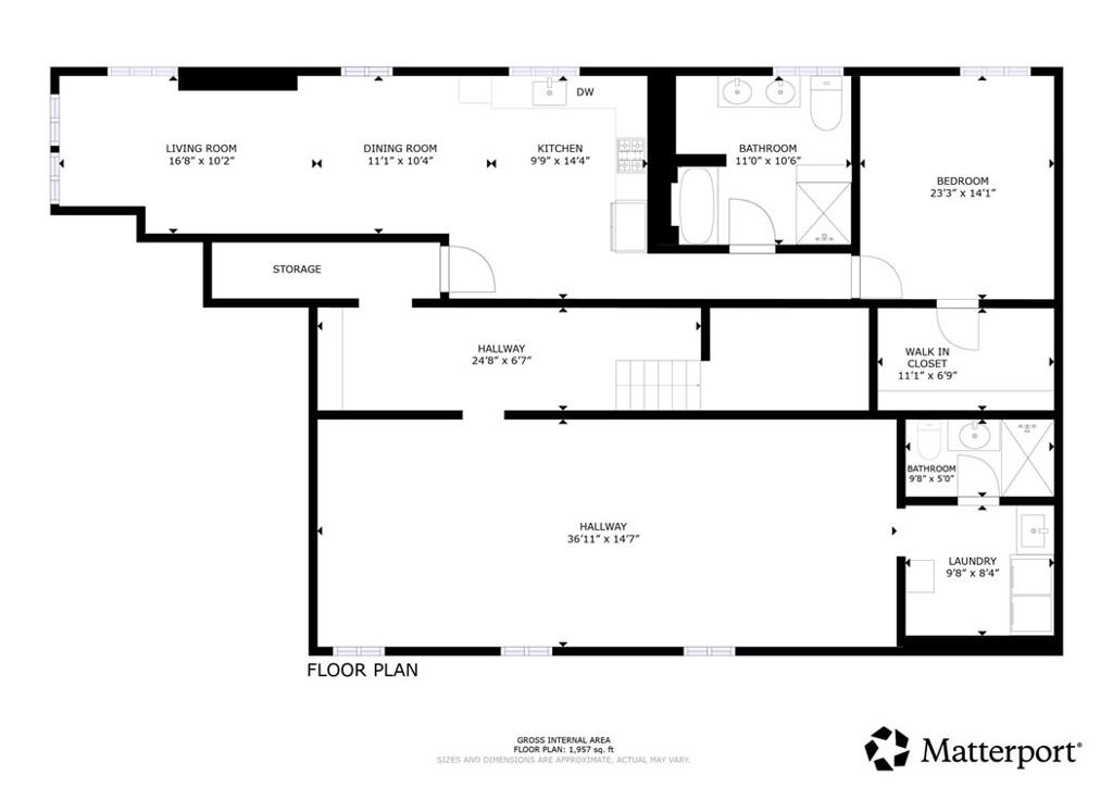 1201 Montecito Drive Montecito Heights, CA 90031 - Photo 71 of 71 DOWNSTAIRS FLOOR PLAN