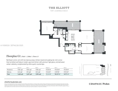 $1,574,900 | 551 North Fort Lauderdale Beach Boulevard, Unit R201, Fort Lauderdale, FL 33304