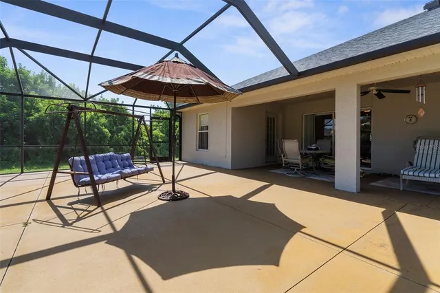 a outdoor space with a patio