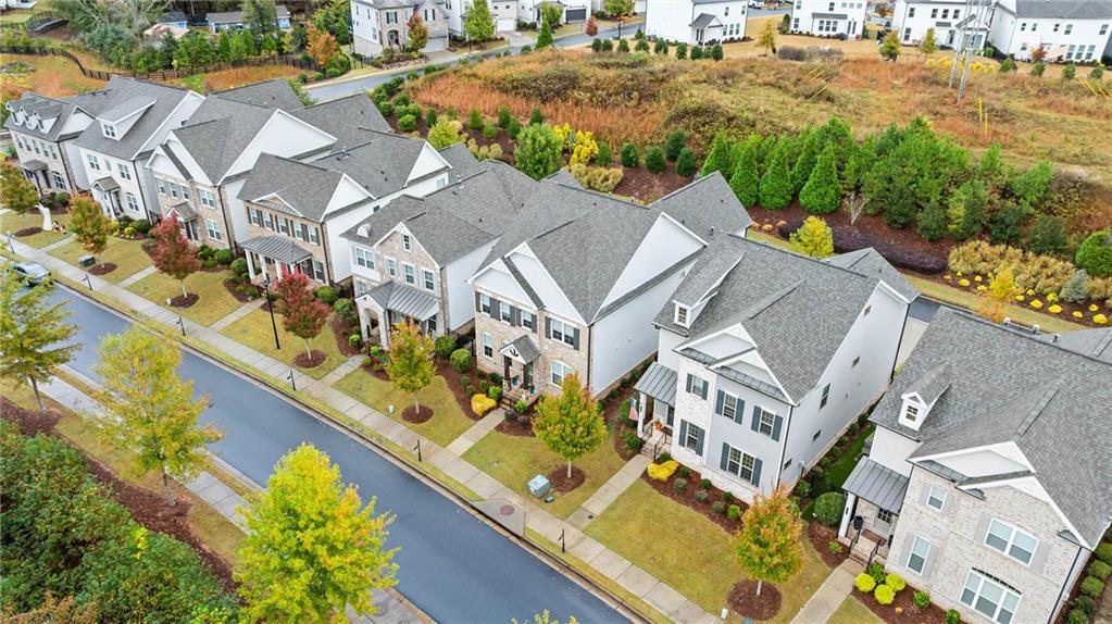 550 Central Park Overlook Alpharetta, GA 30004 - Photo 46 of 51 an aerial view of residential house with outdoor space and swimming pool