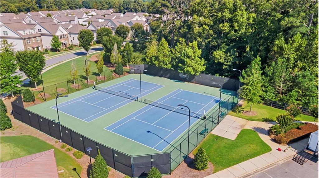 550 Central Park Overlook Alpharetta, GA 30004 - Photo 48 of 51 an aerial view of a house with a yard