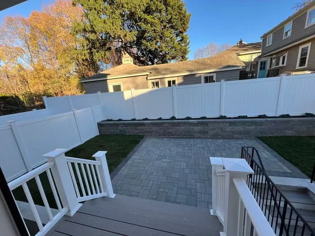 a view of outdoor space and deck