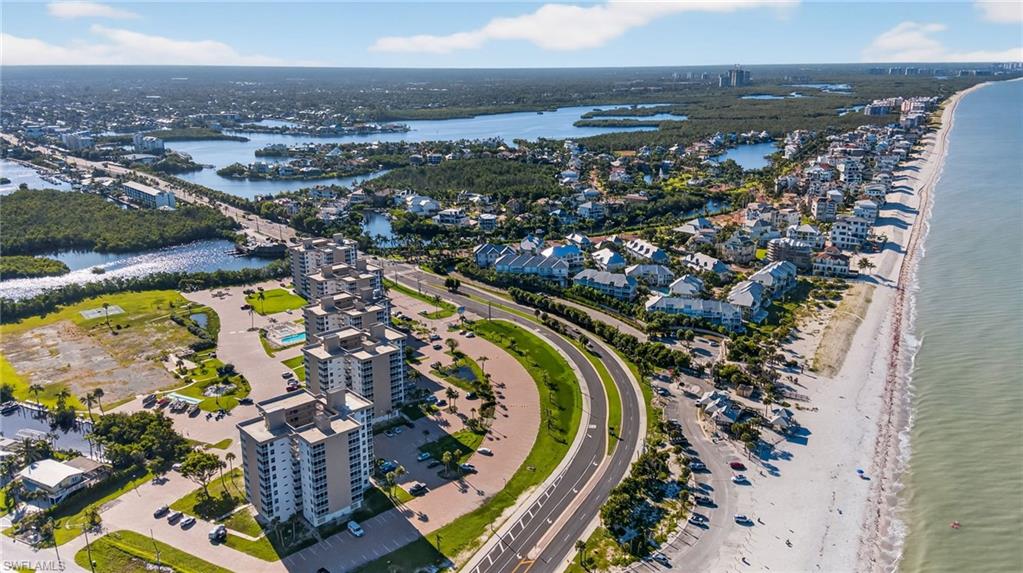 5900 Bonita Beach Road Southwest, Unit 1602 Bonita Springs, FL 34134 - Photo 26 of 26 Aerial overview of property's location with expansive beach