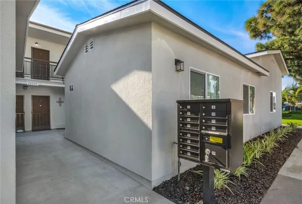 aerial view of a house with outdoor space