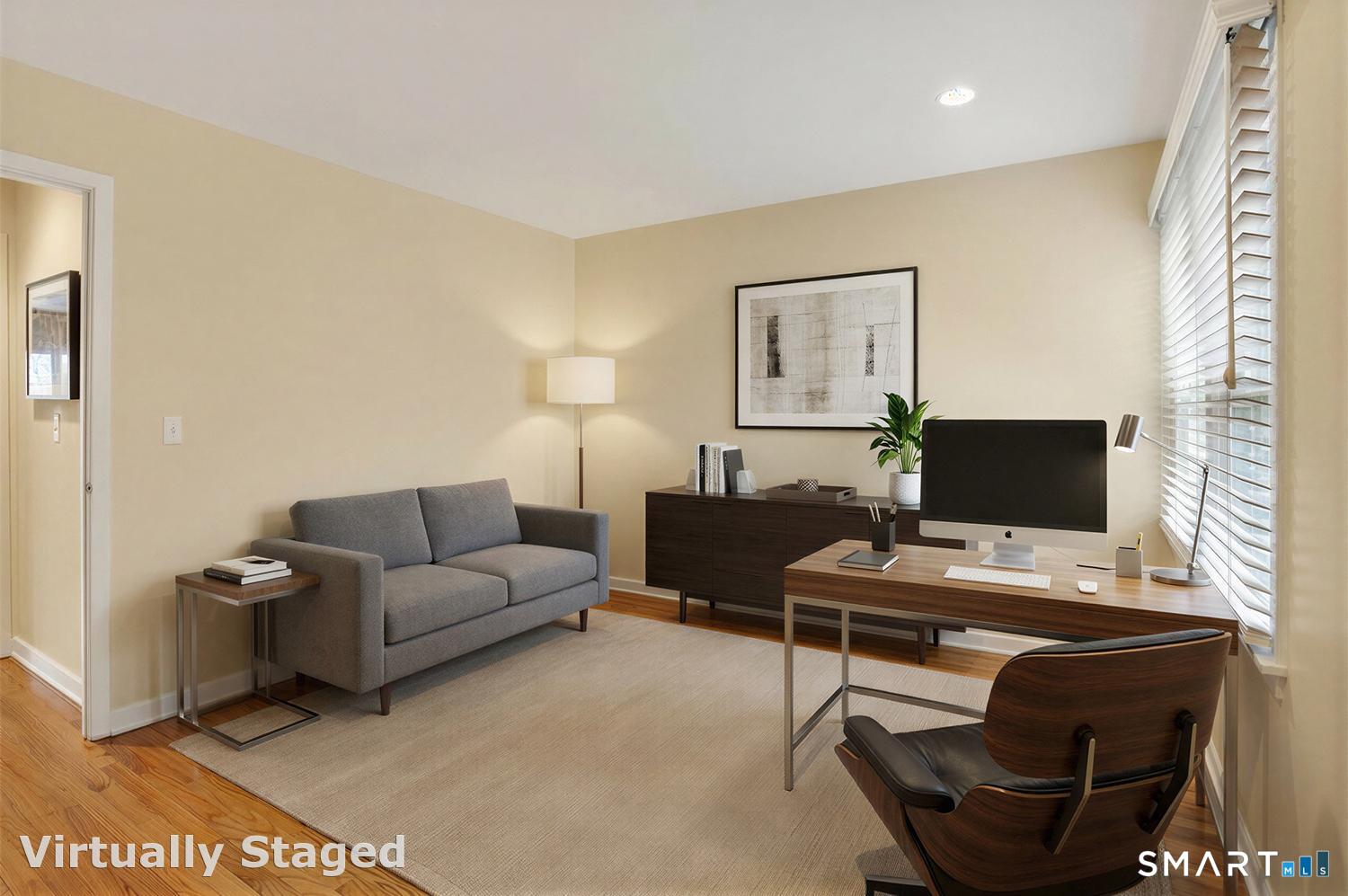 23 Balmaha Cl Fairfield, CT 06825 - Photo 20 of 29 a workspace with furniture and lamp