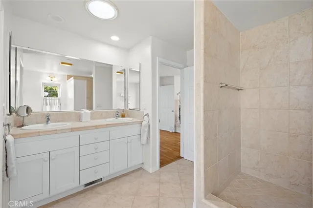 a room with a bed and a table