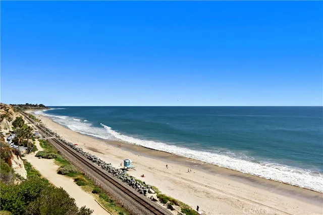 a view of city with ocean view