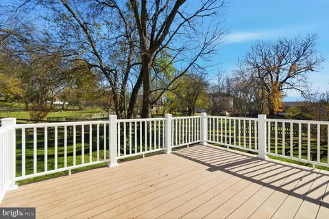 a view of wooden deck