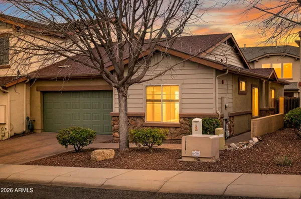 a house view with a outdoor space