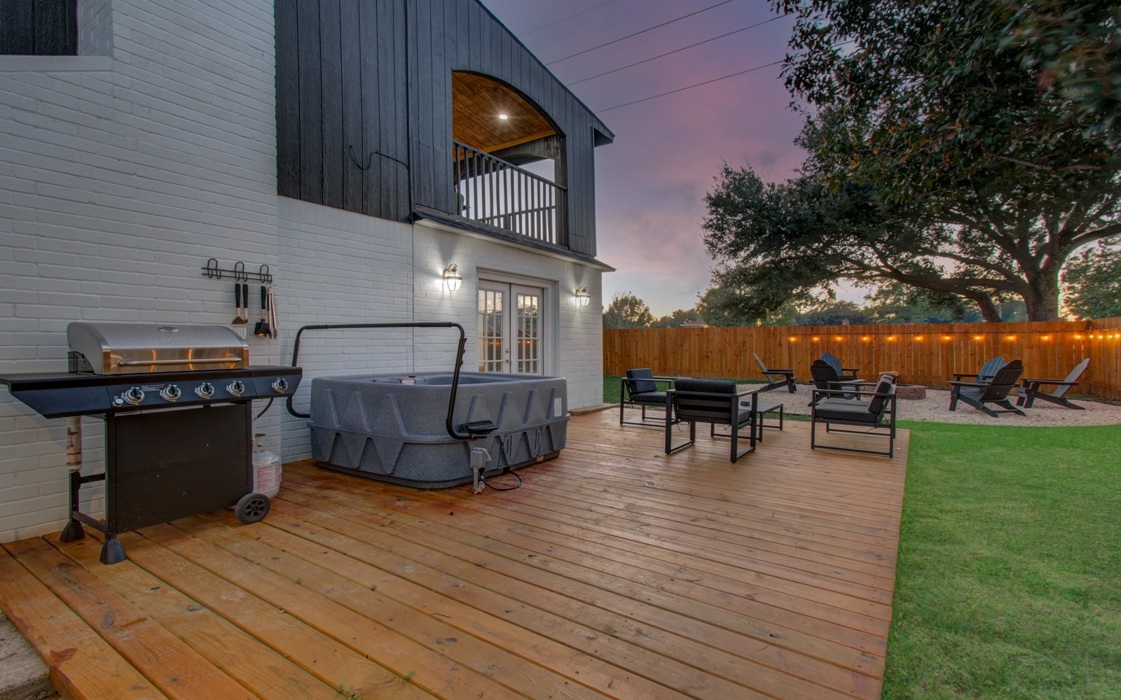 8623 Parasol Lane Houston, TX 77064 - Photo 43 of 50 a view of a chairs and table on the wooden deck