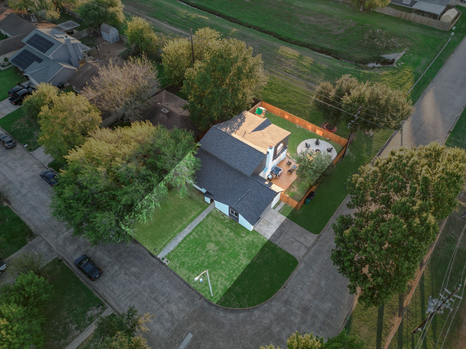 8623 Parasol Lane Houston, TX 77064 - Photo 48 of 50 an aerial view of a house with a yard