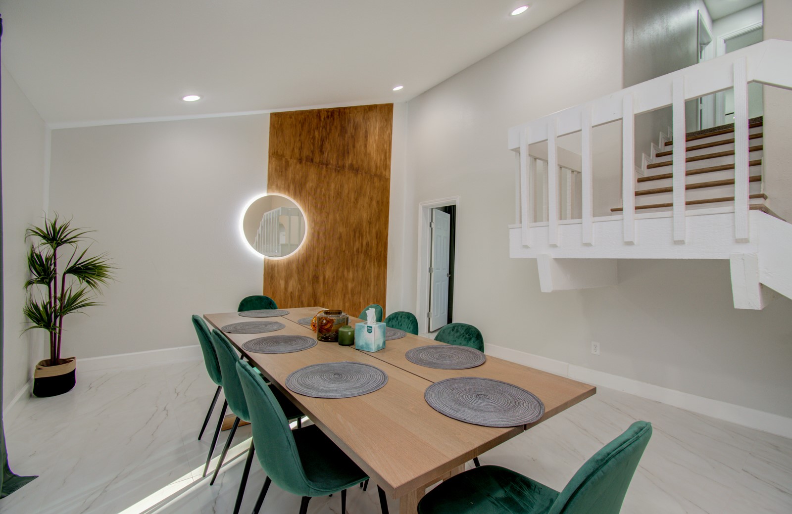 8623 Parasol Lane Houston, TX 77064 - Photo 5 of 50 a view of a dining room with furniture and wooden floor