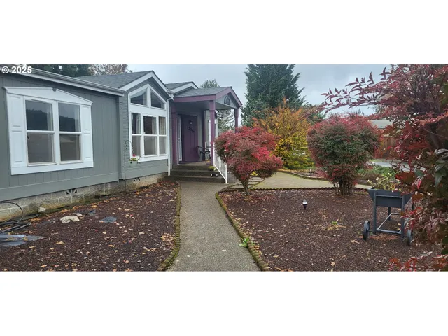 a view of a house with a patio