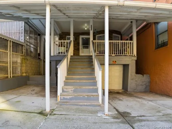 a view of a house with entrance