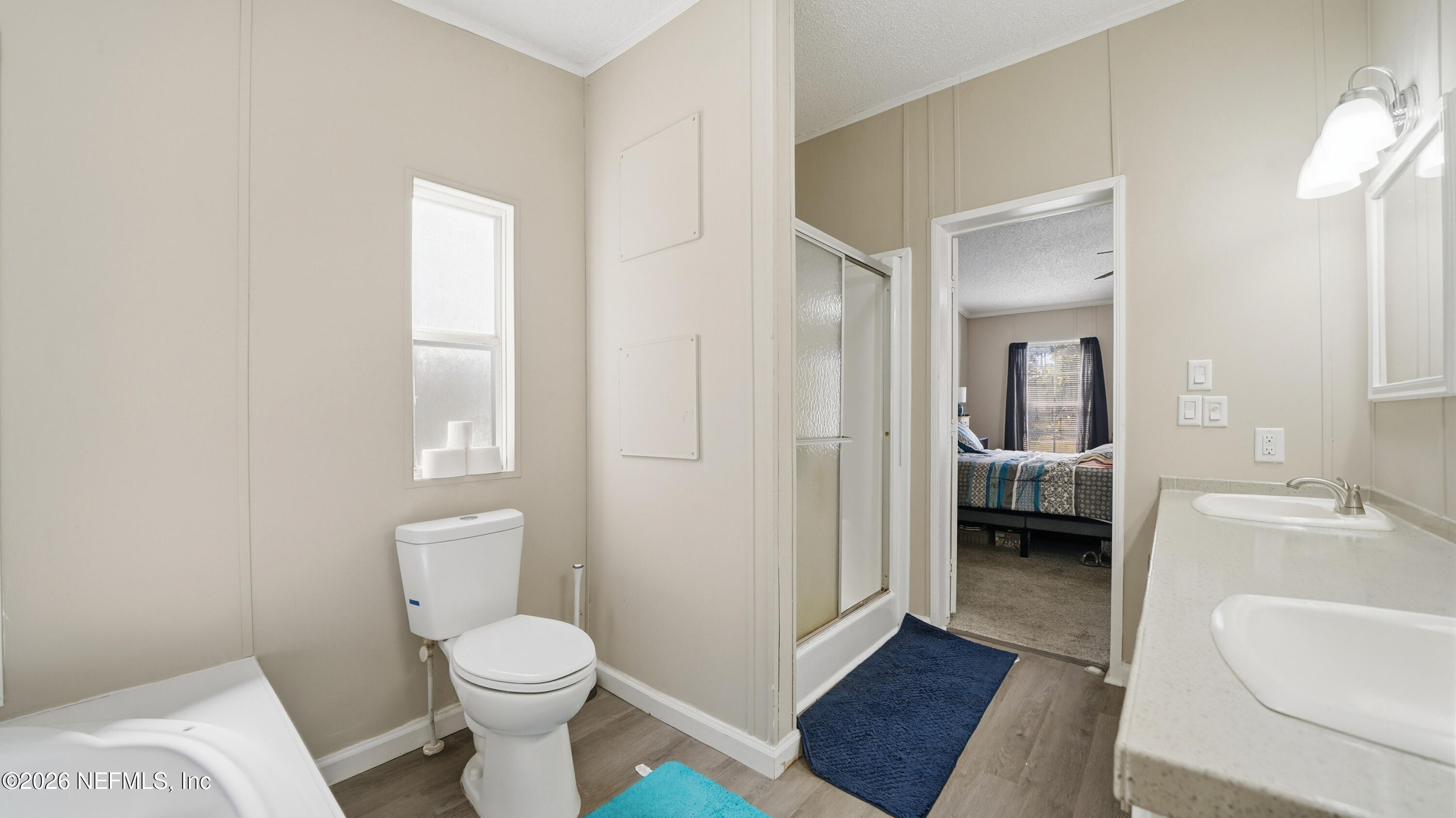 85324 Lil William Road Fernandina Beach, FL 32034 - Photo 20 of 36 a bathroom with a toilet sink a mirror and vanity
