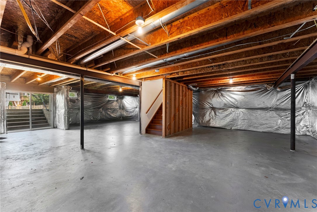 753 Blossom Tree Road Culpeper, VA 22701 - Photo 61 of 68 Unfinished basement with exposed ceiling joists an
