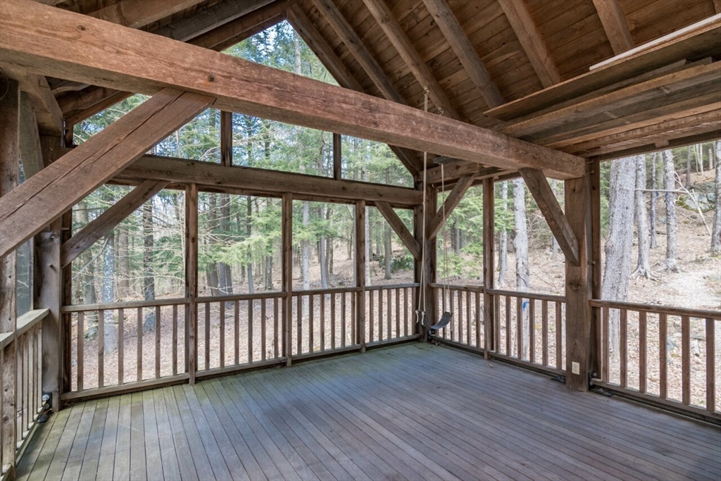 544 Spruce Corner Road Ashfield, MA 01330 - Photo 12 of 32 a view of a wooden deck