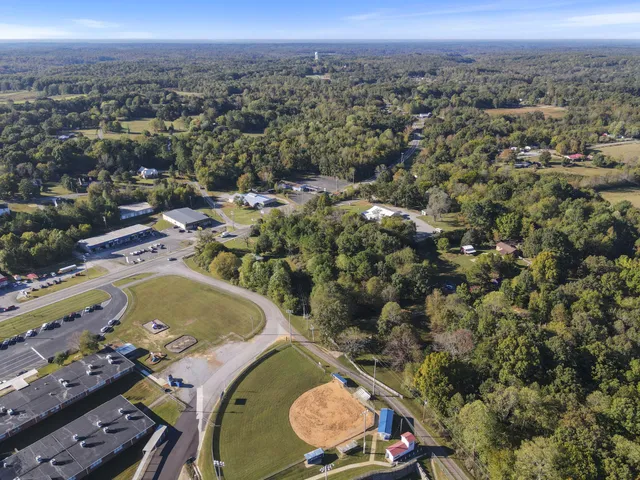 an aerial view of a residential houses with outdoor space