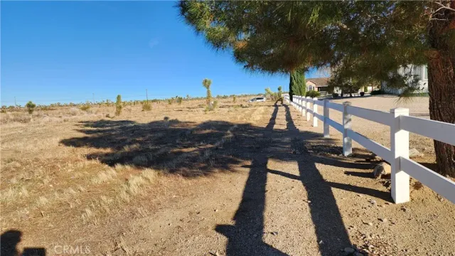 a view of a yard with a slide