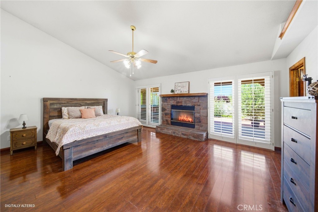 19670 Tonkawan Road Apple Valley, CA 92307 - Photo 34 of 70 Primary with Fireplace & 2 French Doors