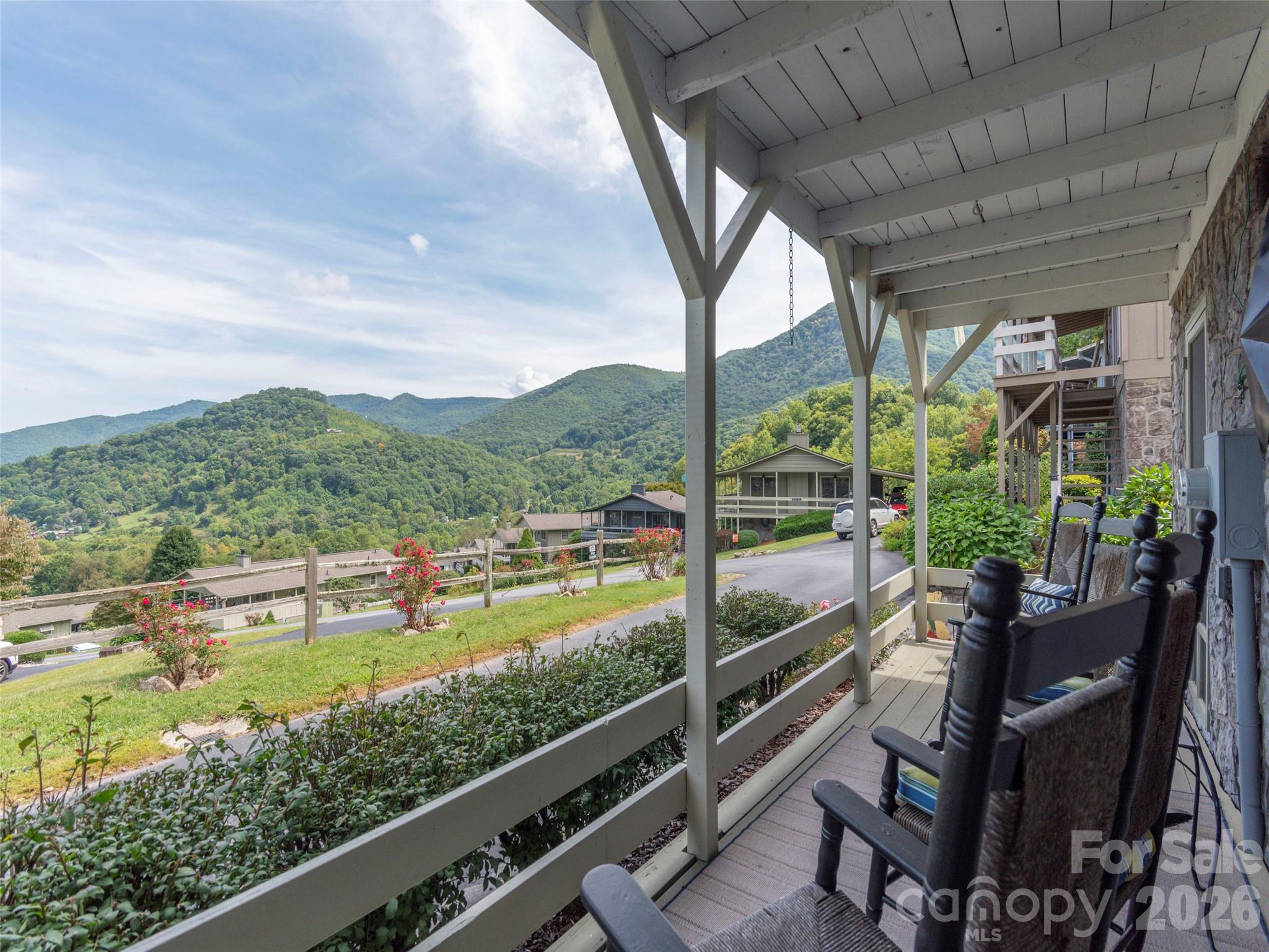 21 Flint Lane Maggie Valley, NC 28751 - Photo 1 of 30 a view of swimming pool from a balcony
