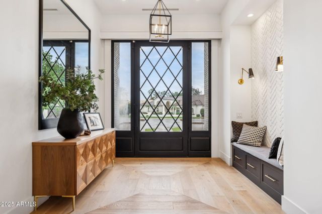 a outdoor space with furniture