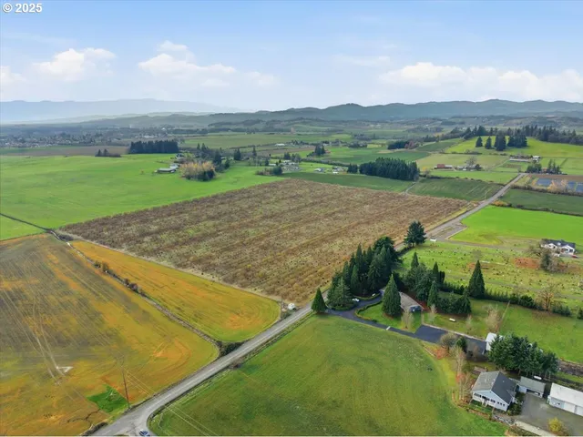 an aerial view of a residential houses with outdoor space