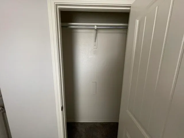 a close view of closet