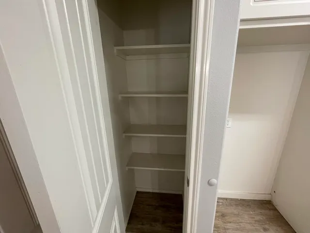a view of walk in closet
