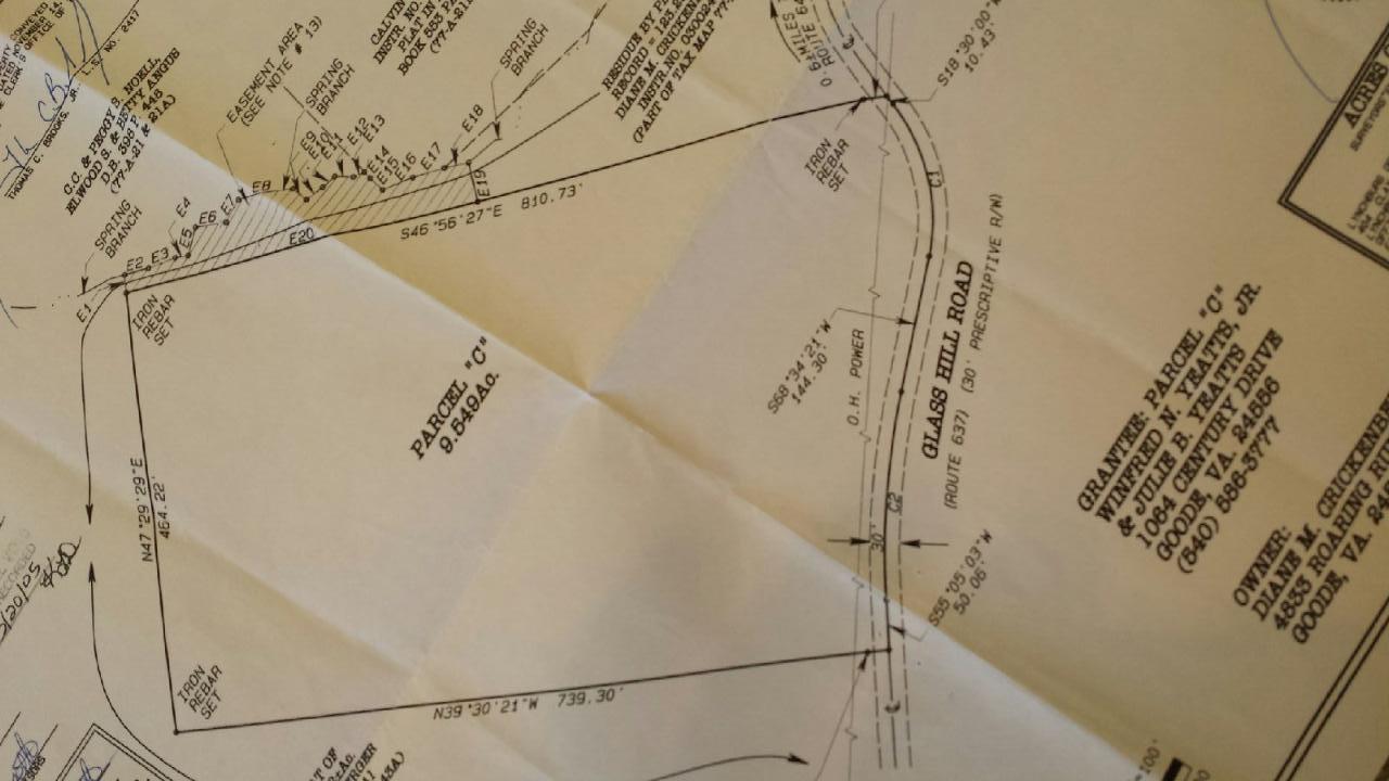 1928 Glass Hill Road Goode, VA 24556 - Photo 30 of 34 030 Plat of lot