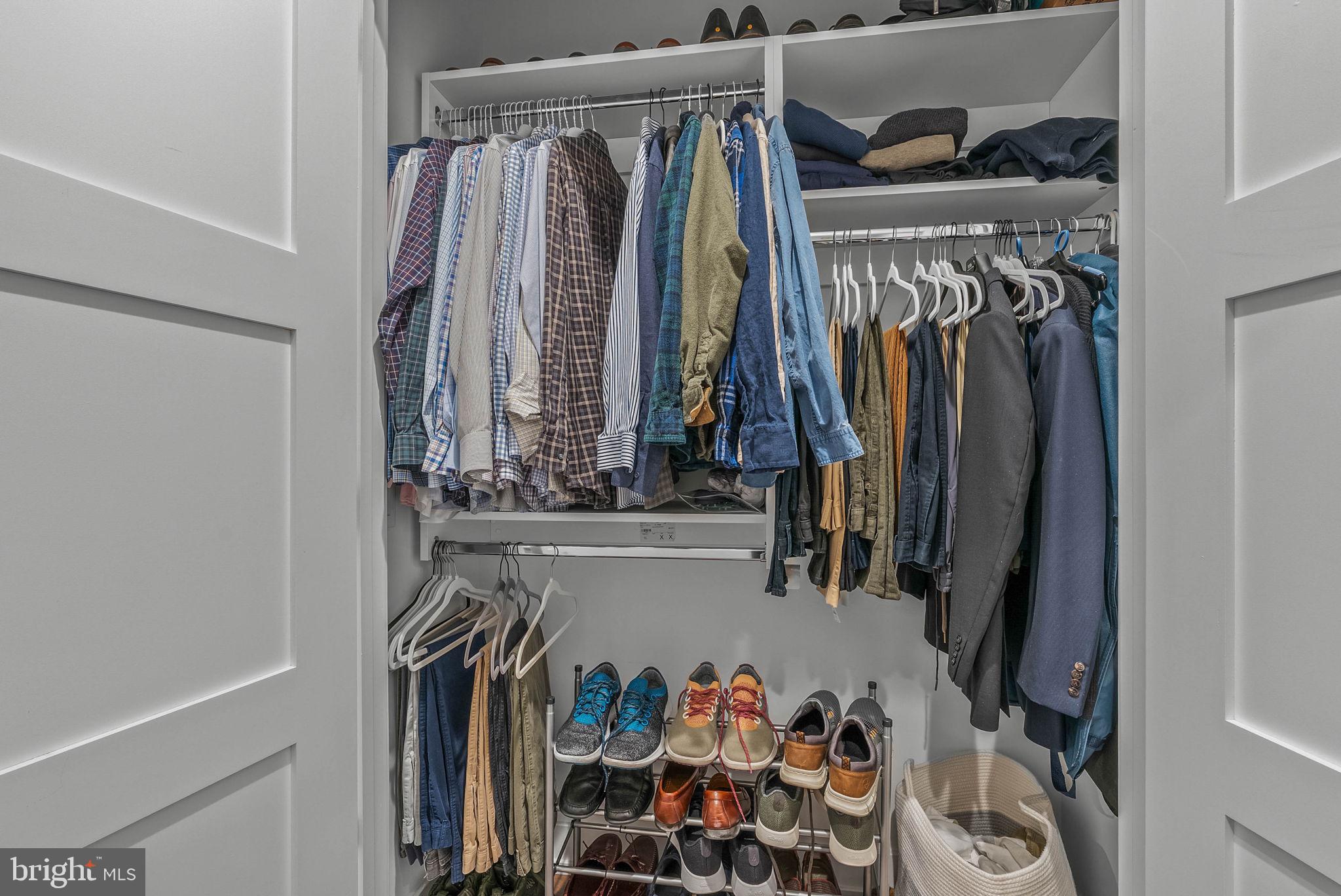 262 South 16th Street, Unit 4 Philadelphia, PA 19102 - Photo 17 of 30 a view of walk in closet with clothes and shoes