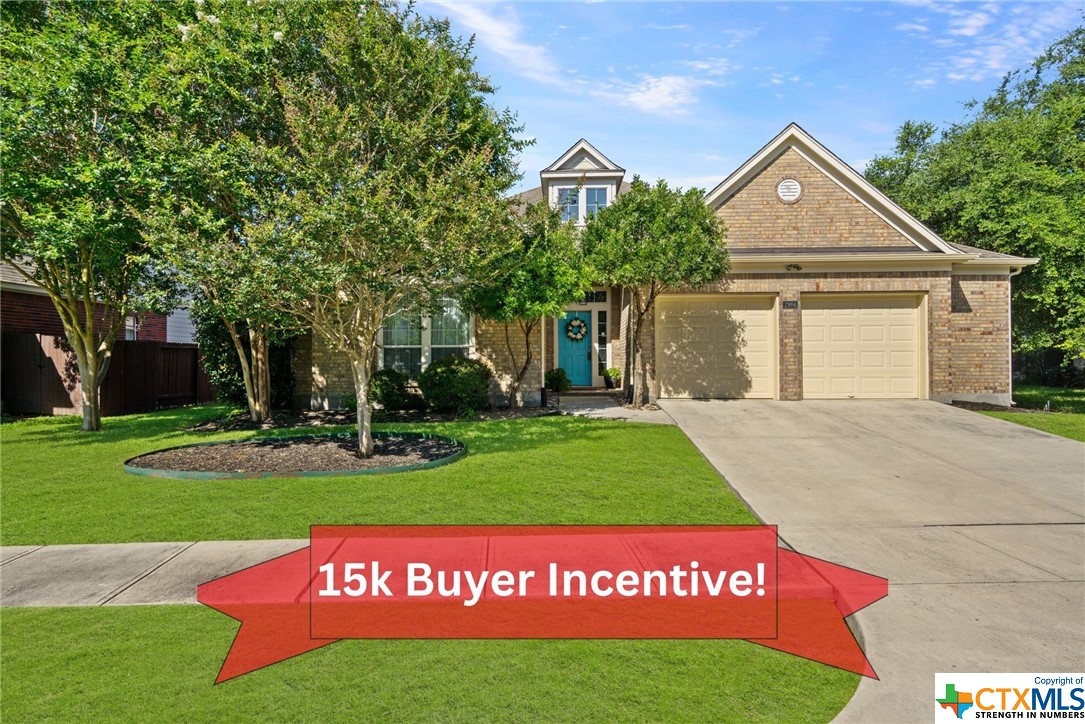 2986 Prairie Bluff Seguin, TX 78155 - Photo 1 of 1 a front view of a house with a yard and garage