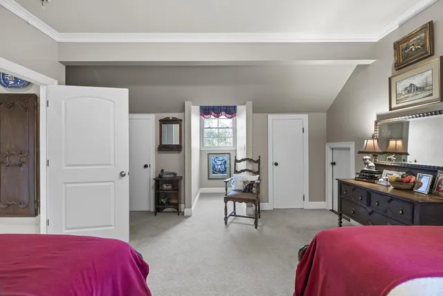 a view of a livingroom with furniture window and outside view