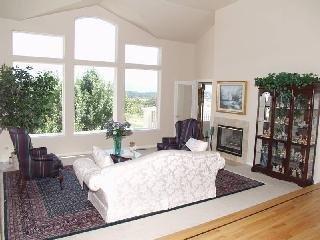 3764 Skyfarm Drive Santa Rosa, CA 95403 - Photo 2 of 6 a living room with fireplace furniture and a large window