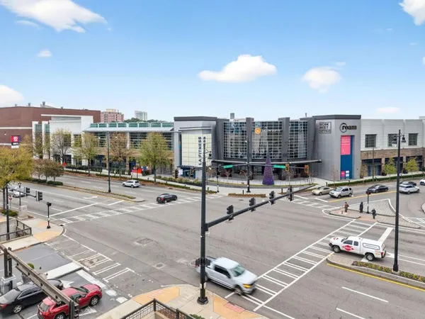 a view of a building with outdoor space