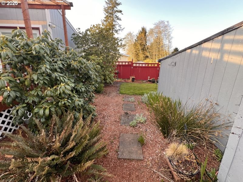 481 Hillside Loop Seaside, OR 97138 - Photo 21 of 47 a view of a yard with plants and trees