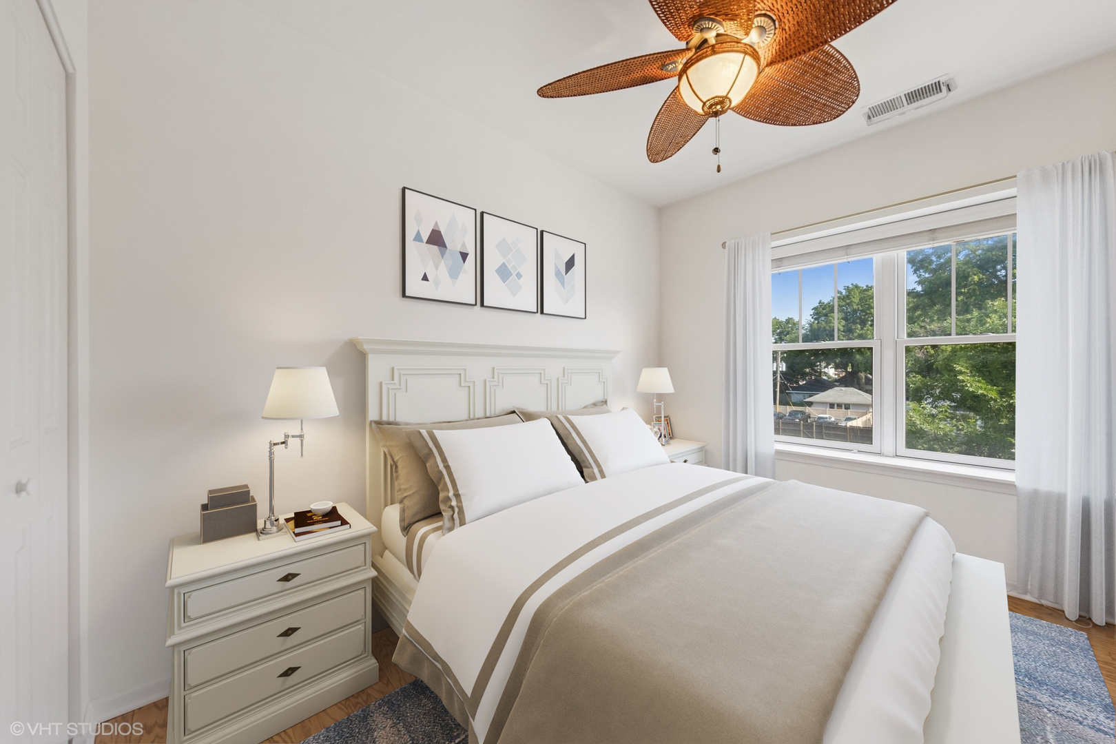 965 Rogers Street, Unit 202 Downers Grove, IL 60515 - Photo 11 of 15 a bedroom with a bed and a window