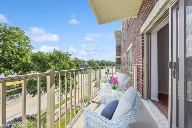 a view of balcony with couch