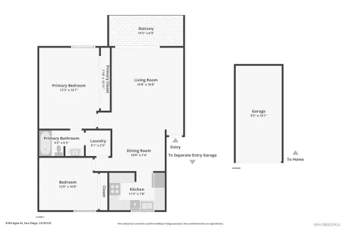 $595,000 | 6184 Agee Street, Unit 186, San Diego, CA 92122