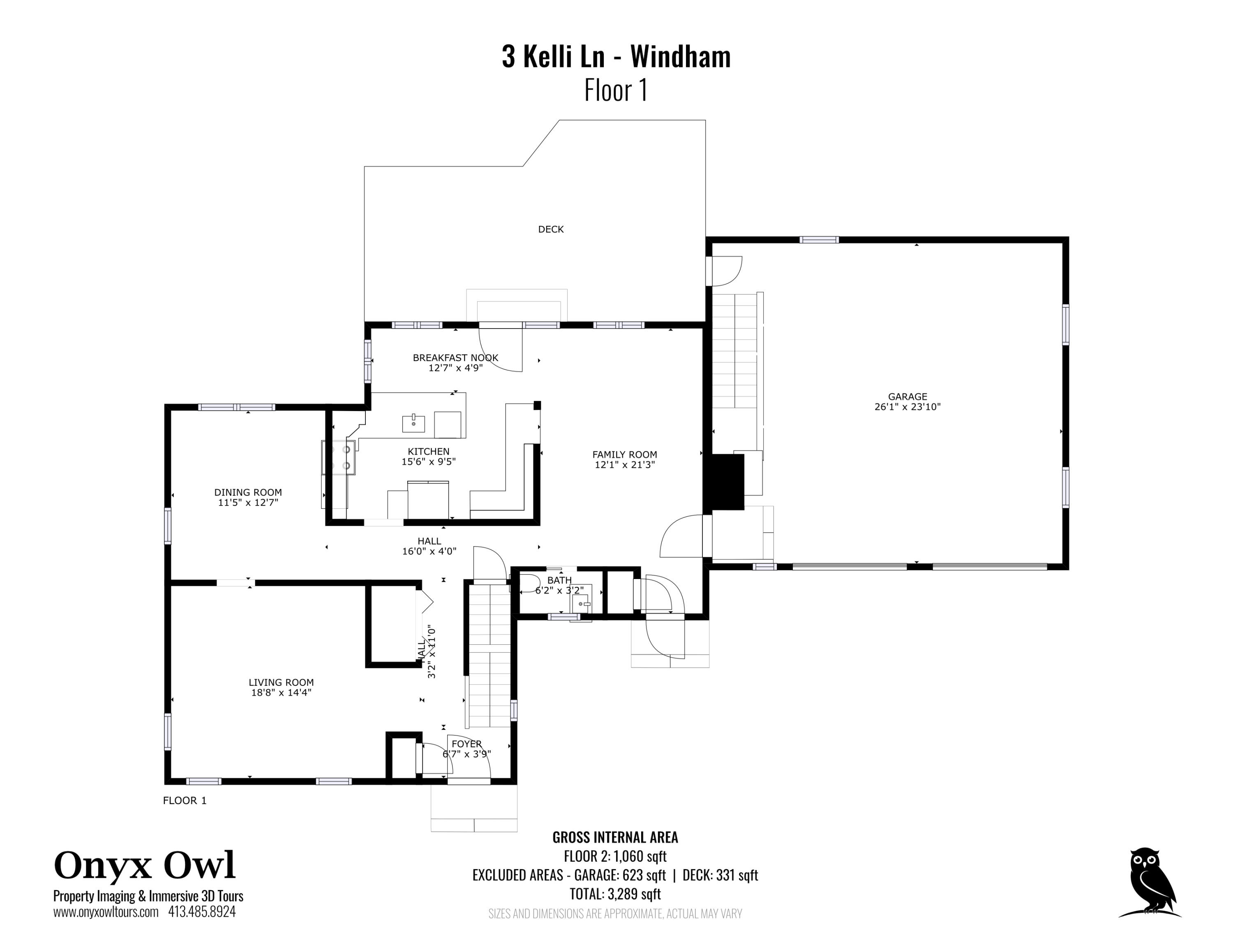 3 Kelli Lane Windham, ME 04062 - Photo 42 of 44 2-3KelliLn-Windham_FloorPlan-Floor1