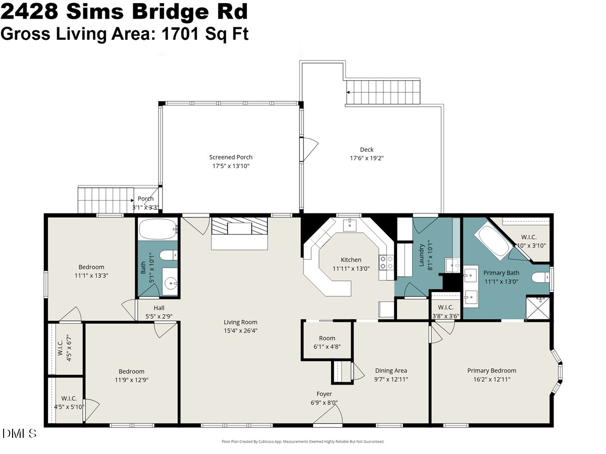 2428 Sims Bridge Road Kittrell, NC 27544 - Photo 57 of 57 a picture of a floor plan