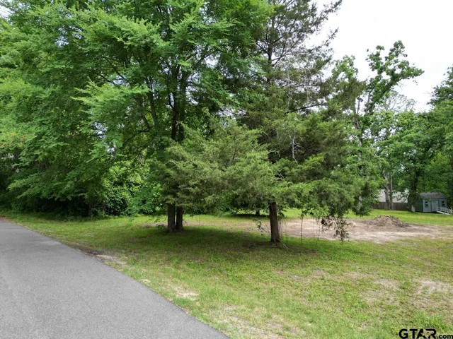a view of outdoor space with green field and trees