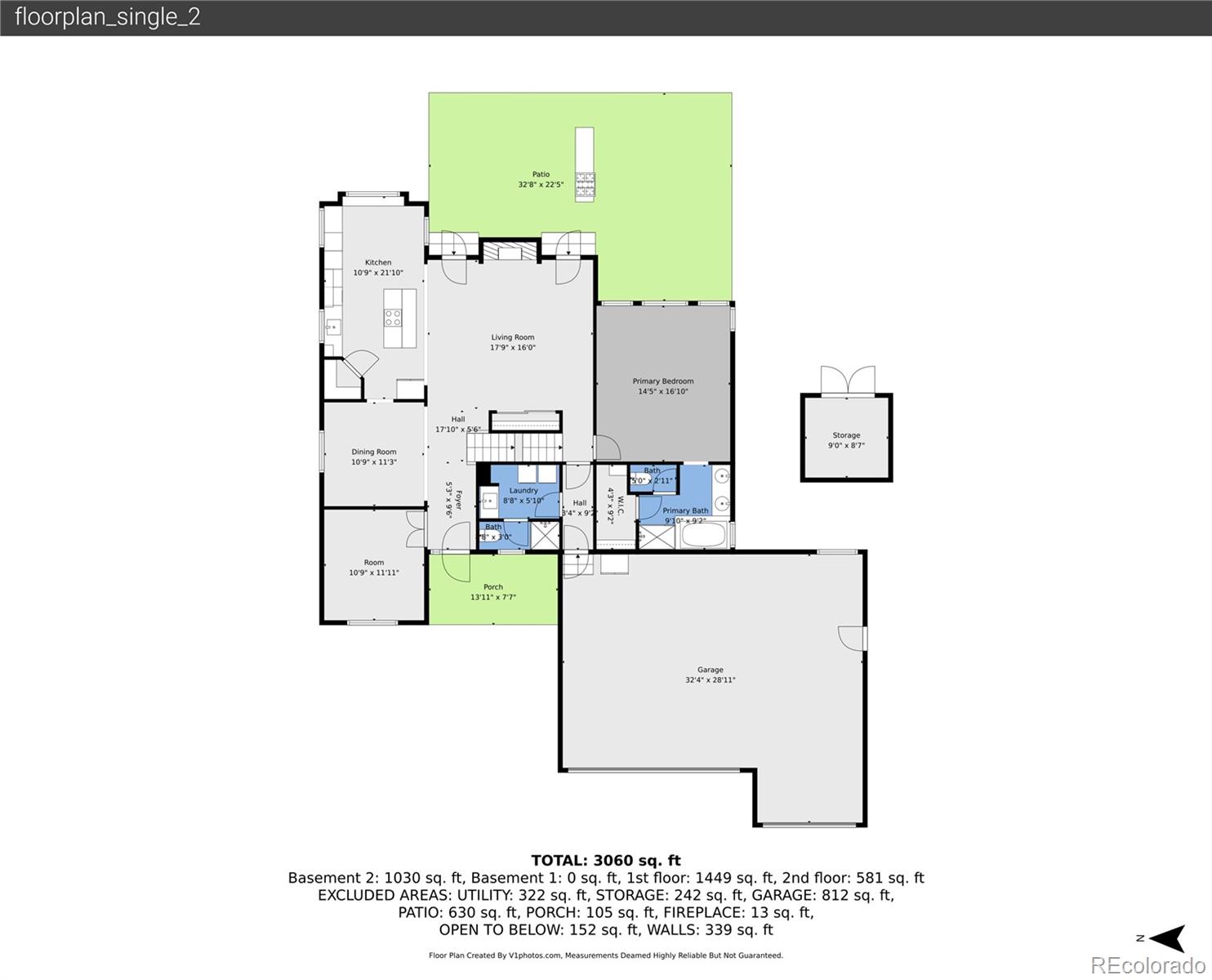 9288 Rockingham Drive Peyton, CO 80831 - Photo 45 of 49 a bird view of a kitchen